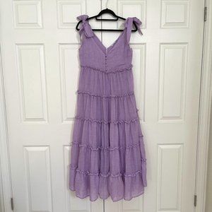 English Factory Lavender Midi Dress sz M